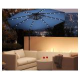 3M LED Lighted Patio Umbrella