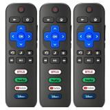 3-Pack Replacement Remote for Roku TV, Compatible