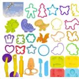 Dough Tools Play for Kids- Dough Accessories Molds