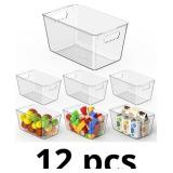 Clear Pantry Organizer Bins, Storage Containers &