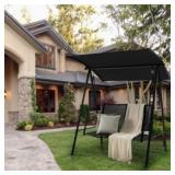 Costway 2-Seat Patio Swing Porch Swing with Adjust