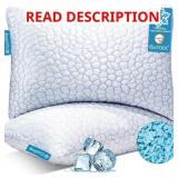 Cooling Memory Foam Pillows Queen Size Set of 2, A