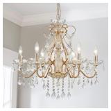 $160 Saint Mossi 6 Light Crystal Chandelier Light