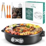 $175 Food Party Hot Pot Electric Korean BBQ Grill