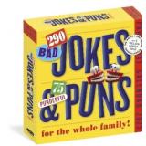 290 Bad Jokes & 75 Punderful Puns Page-a-Day  Cale