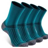 Elite Cushioned Compression Mid-crew Socks 4-Pack