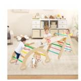 $127 Costway 3-in-1 Kids Climber Set Toddler Woode
