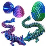 BAOXUE 2pcs 3D Dragon Eggs with Dragon 9' 3D Print