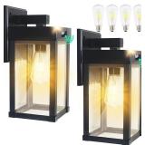 $123 CYHKEE 2 Pack Solar Wall Lights Outdoor Water