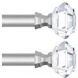 TONIAL 2 Pack Curtain Rods 32 to 58 Inch, Telescop