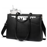 LOVEVOOK Laptop Tote Bag for Women 15.6 Inch Leath