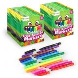 D-FantiX 24 Packs Fruit Scented Washable Markers B