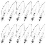 MEQIQTEK E12 60 Watt Incandescent Candle Light Bul