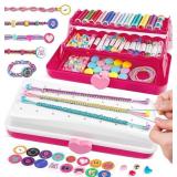 Friendship Bracelet Making Kit with Storage Box,DI