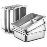 $113 ZeroPone 6 Pack Hotel Pans, 1/2 Size 4' Deep