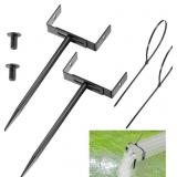 Black Rainwater Downspout Bracket with Strap, Adju