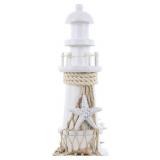 Puzzled COTA Global Small White Wooden Lighthouse