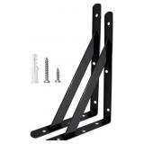 Heavy Duty Shelf Brackets, 10 in X 6 in, for 4 6 8