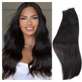 Tape ins Human Hair Extensions Silky Straight for