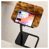Tv Tray Table Adjustable Height Couch Side Table,