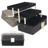 WEWLINE 13-Inch Art Storage Box 3-Layers Plastic S