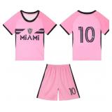 2024-25 Pink White Soccer Football Jerseys for Kid