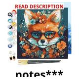 Figured'Art Mini Paint by Numbers Kit for Adults w