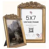 97 Decor Vintage Picture Frames 5x7 - Gold 5x7 Pic