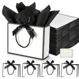 DOYIDE 50 Pcs Thank You Gift Bags with Tissue Pape