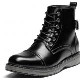 Bruno Marc Men's Motorcycle Combat Dress Boots Cas