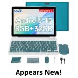 Android 15 Tablet 10.1 Inch, 2 in 1 Tablets with K