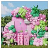 Hole in One Balloon Garland Arch Kit - 153pcs Pink