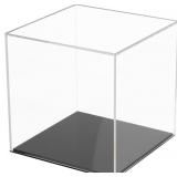 Fully Assembled Acrylic Display Case with Black Ba