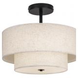$115 18 Inch Large Semi Flush Mount Ceiling Light