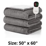 Homemate Heated Blanket Electric Throw - 50'x60' H