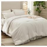 Bedsure Full Size 7pc Comforter Set