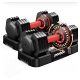 Indoor Adjustable Dumbbells Set 26kg Home Weight D