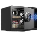 $140 Grimtron Biometric Safe Box - (0.77 cu. ft.)