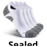 Men's No Show Compression Athletic Socks, Cushione