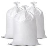 20 Pack Heavy Duty Woven Sand Bags, 20'x30' Empty