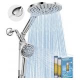 $101 MakeFit Dual Filtered Rain Shower Head Combo,