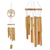 Bamboo Wind Chimes, Wooden Windchimes Music Hangin