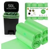 60PCS Biodegradable Trash bags 13Gallon/50L large