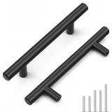 25 Pack Probrico Black Stainless Steel Cabinet Pul
