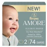 Amore by Pampers Diapers Super Pack - Size 2 - 74c