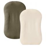 guruixu Muslin Baby Lounger Cover 2 Pack, 100% Cot