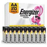 Energizer Alkaline Power AA Batteries (20 Pack), D