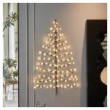 Birchlitland LED Wall Tree 4FT 108L Warm White Fai