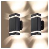 LMP 2 Pack LED Square Up and Down Lights Outdoor W