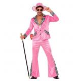 Morph Mens Pink 70's Fancy Dress Costume Hat 1970s